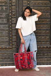 The Ultimate Velvet Tropical Tote