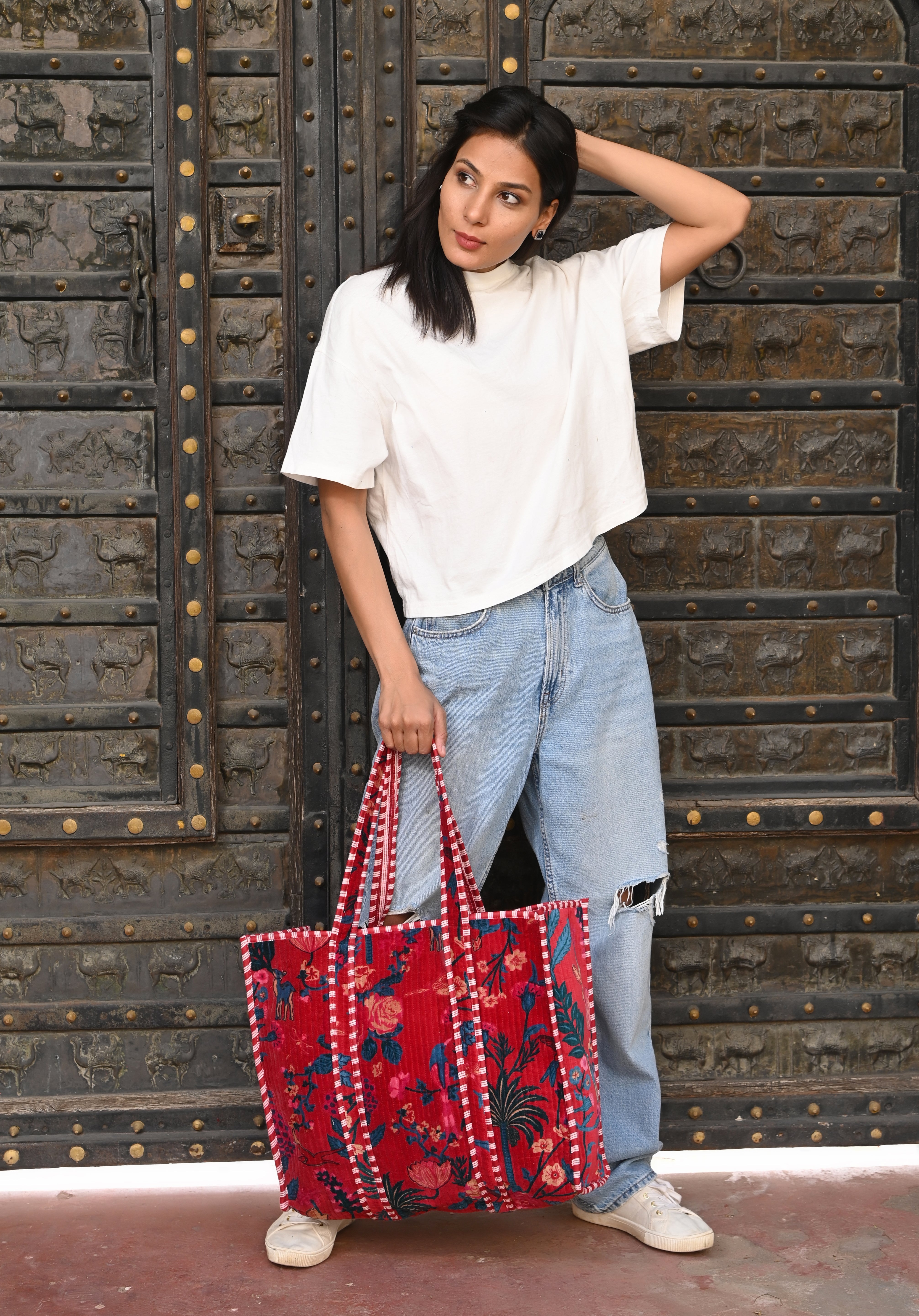 The Ultimate Velvet Tropical Tote