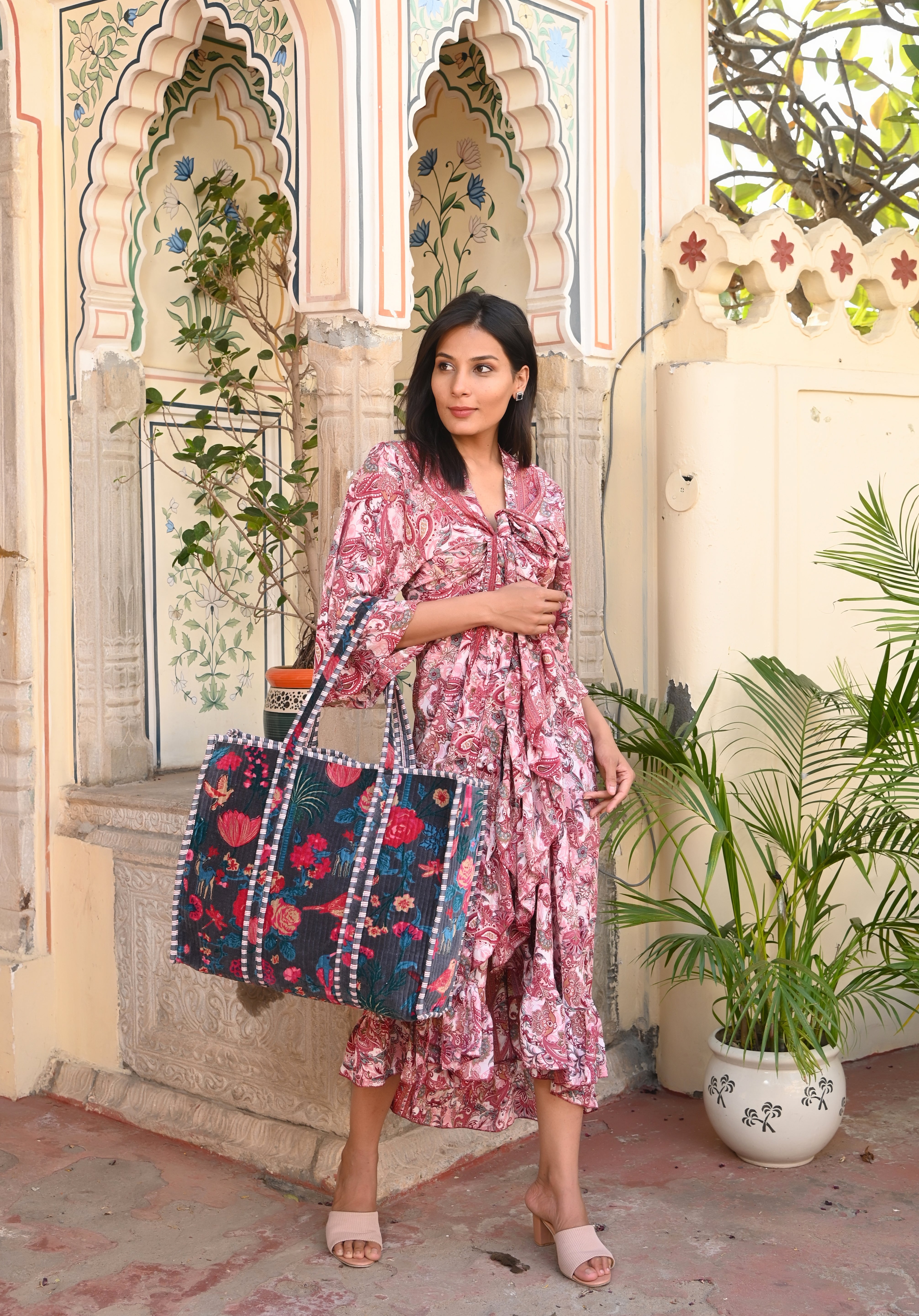 The Ultimate Velvet Tropical Tote