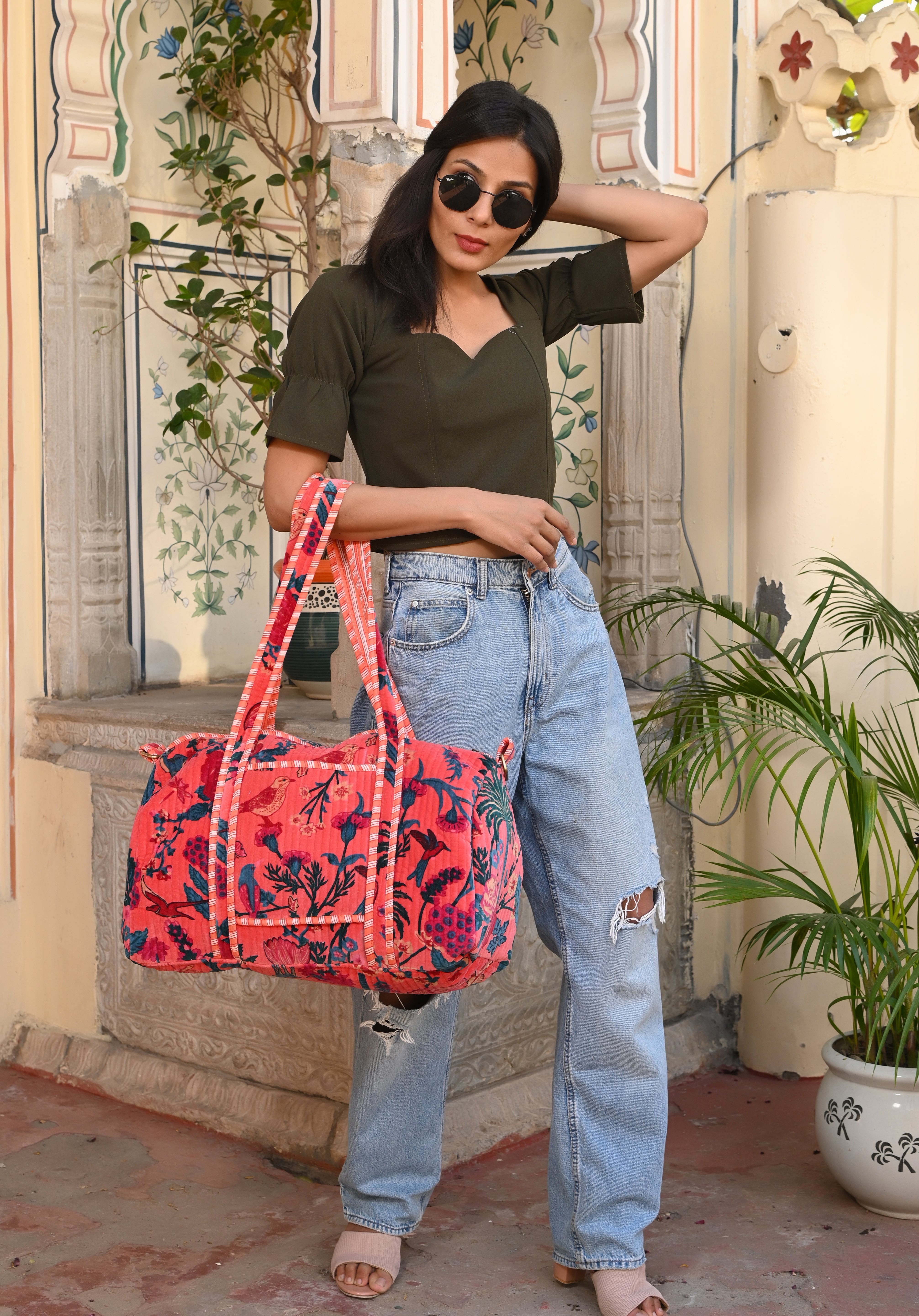 The Tropical Velvet Weekender