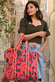 The Ultimate Velvet Tropical Tote