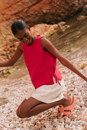 Betty classic linen shorts