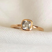 Canopus Cushion Cut Diamond Solitaire Ring