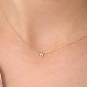 Circinius Solitaire Diamond On the Chain Necklace