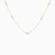 Rising Star Double Diamond Station Necklace