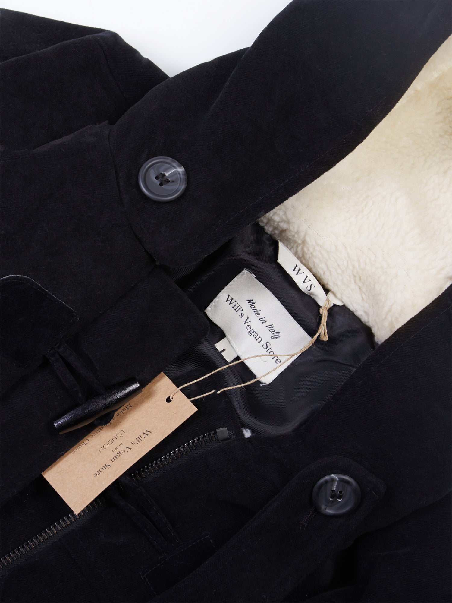 Vegan duffle coat 2025