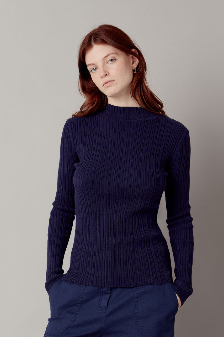 ELLIS - Organic Cotton Jumper Navy