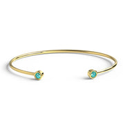 Stardust Emerald Cuff Bracelet