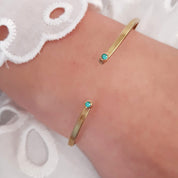 Stardust Emerald Cuff Bracelet