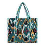 The Ultimate Ikat Velvet Tote