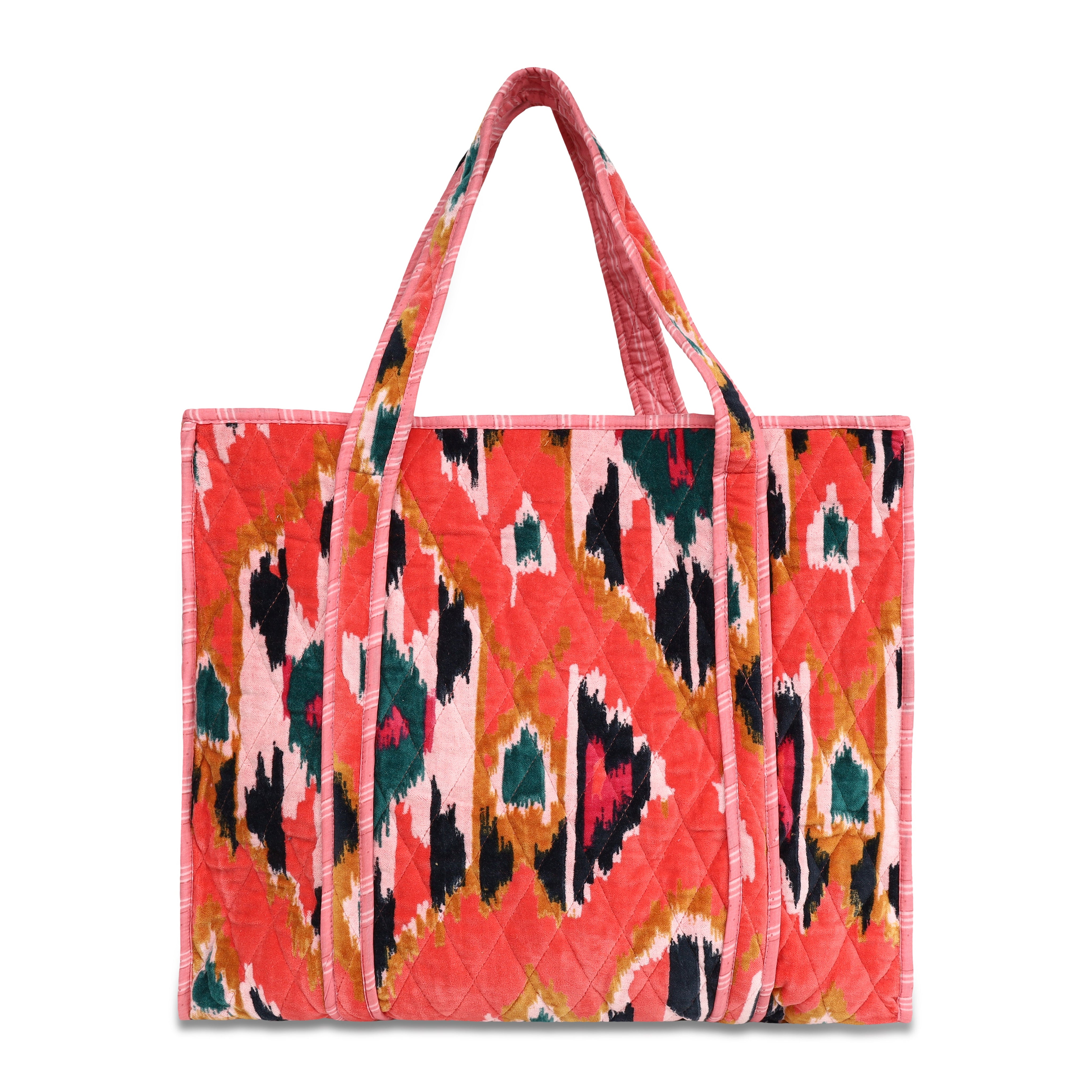 The Ultimate Ikat Velvet Tote