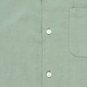 Tencel/Linen Cuban Collar Shirt - Sage Green