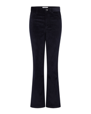 Corduroy Flare Trousers | Navy