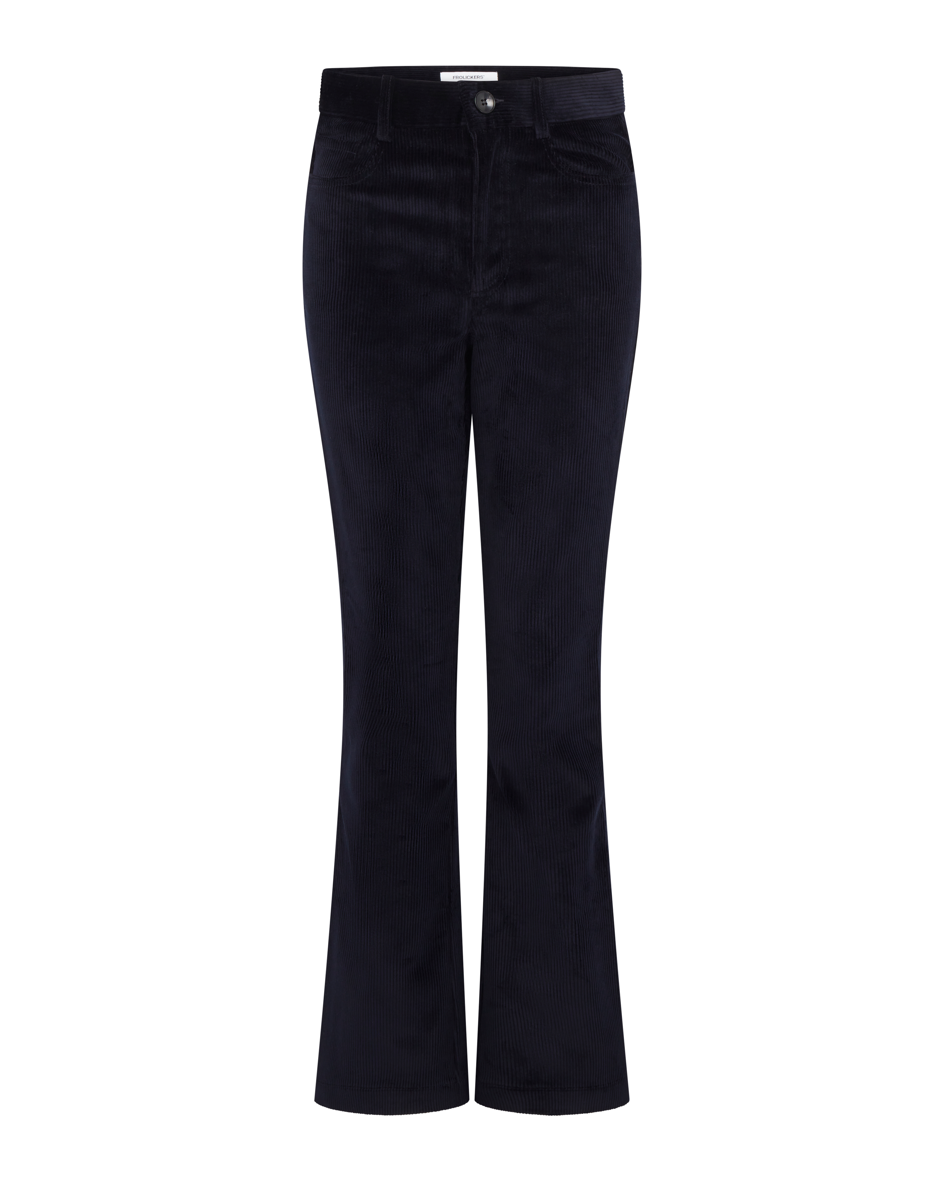 Corduroy Flare Trousers | Navy