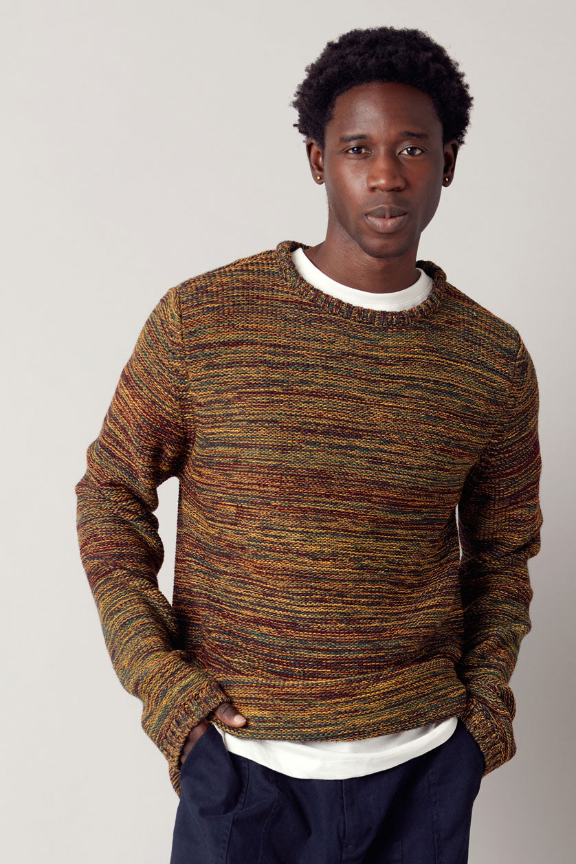 GLITCH - Merino Wool Jumper Mustard