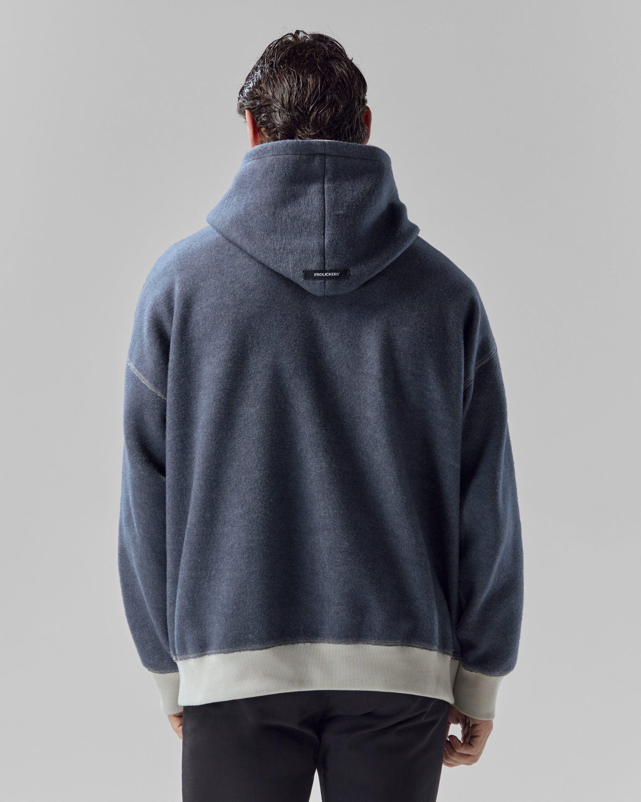 Reversible Hoodie | Pebble / Charcoal