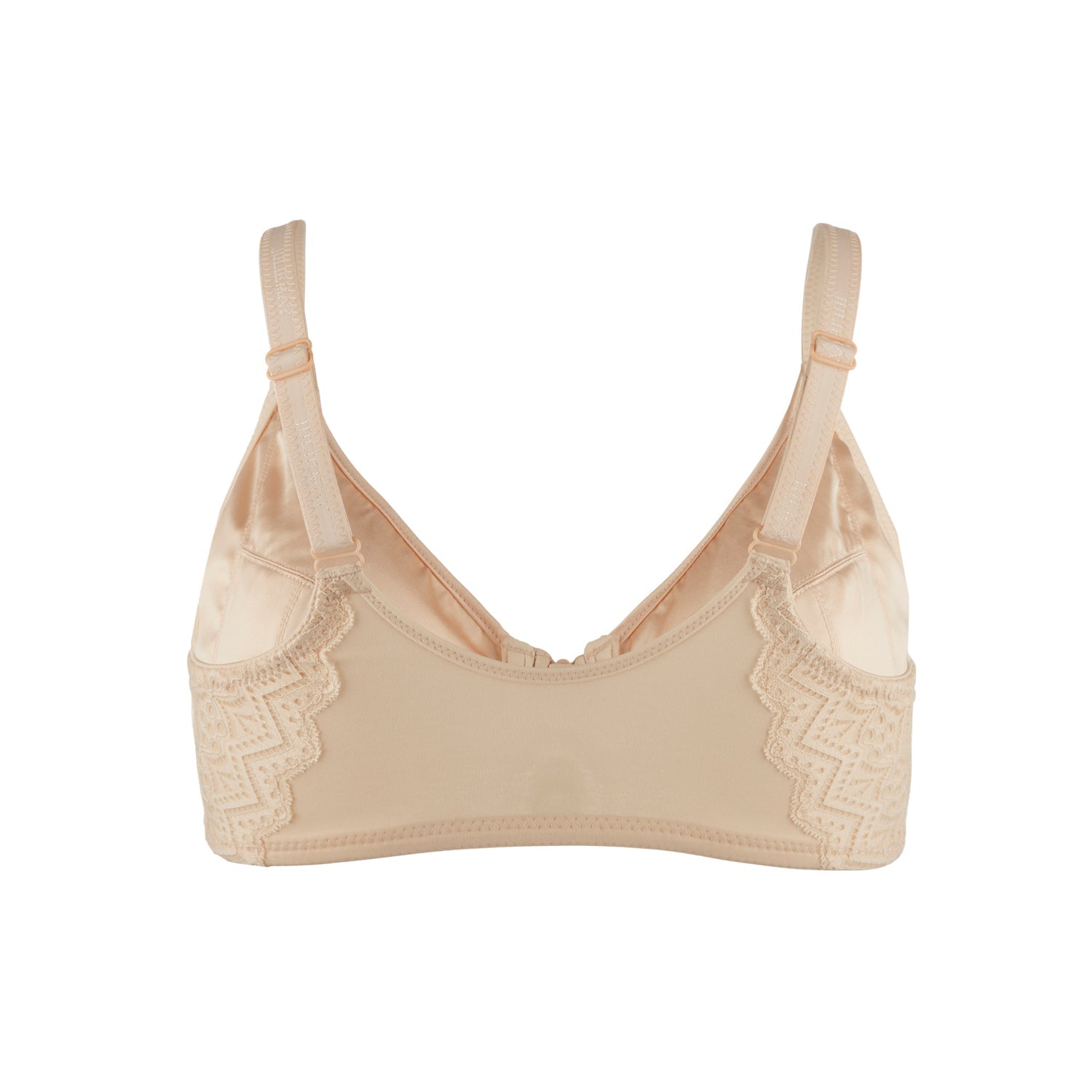 Grace - Silk & Organic Cotton Full Cup Front Zip Wired Bra