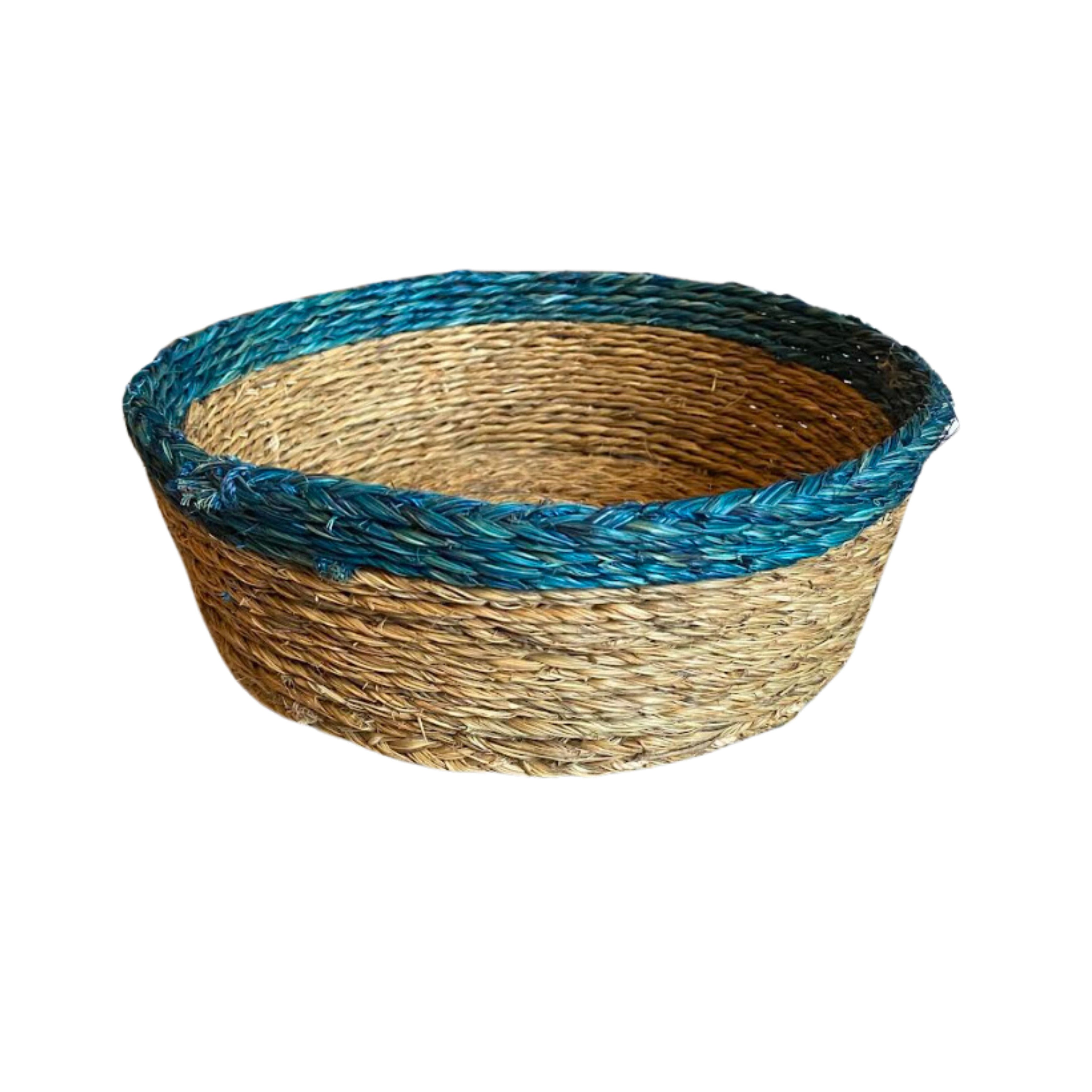 White Trim Lutindzi Grass Bread Basket