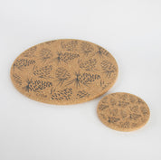 Cork Mats | Pinecones | Grey