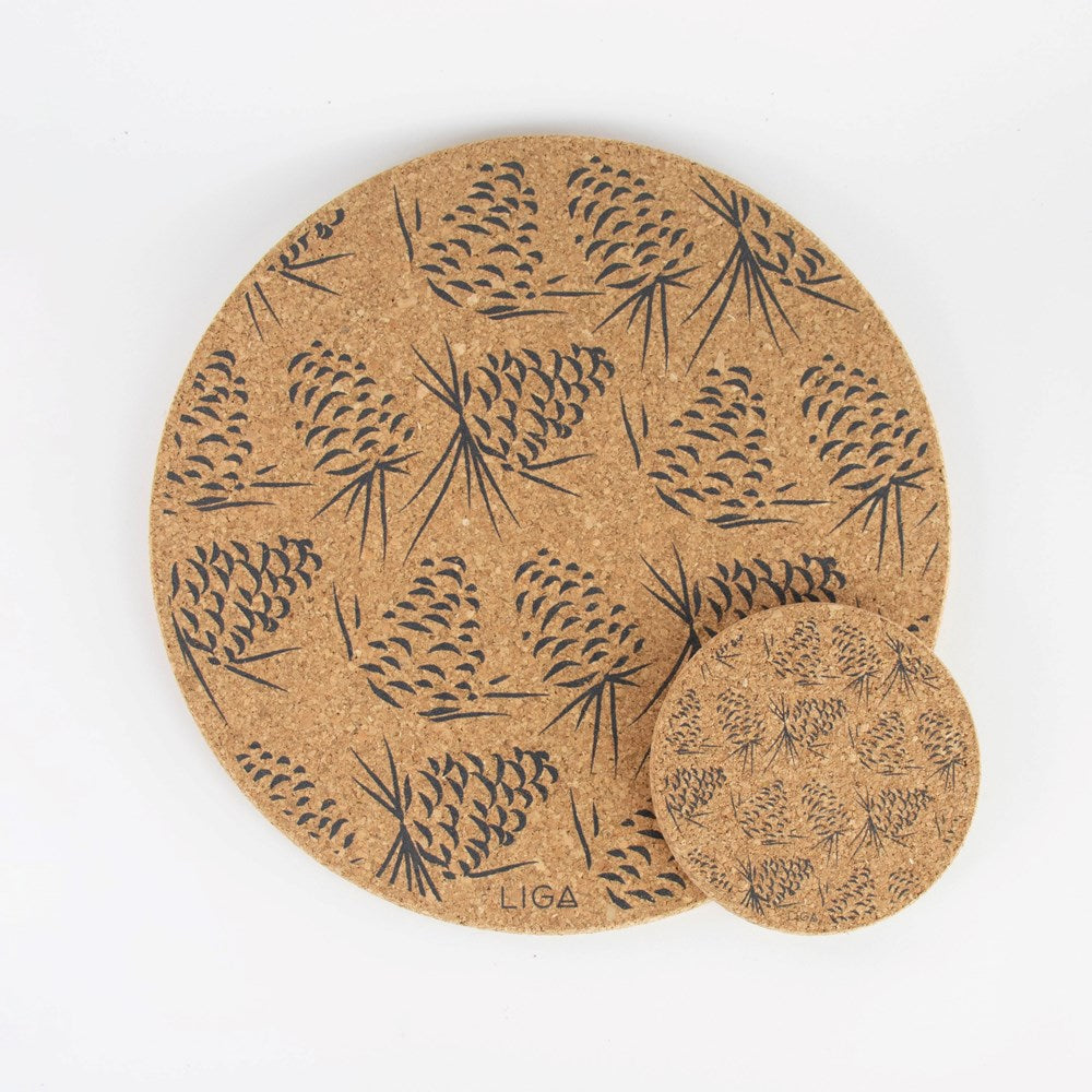 Cork Coasters | Pinecone