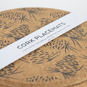 Cork Mats | Pinecones | Grey