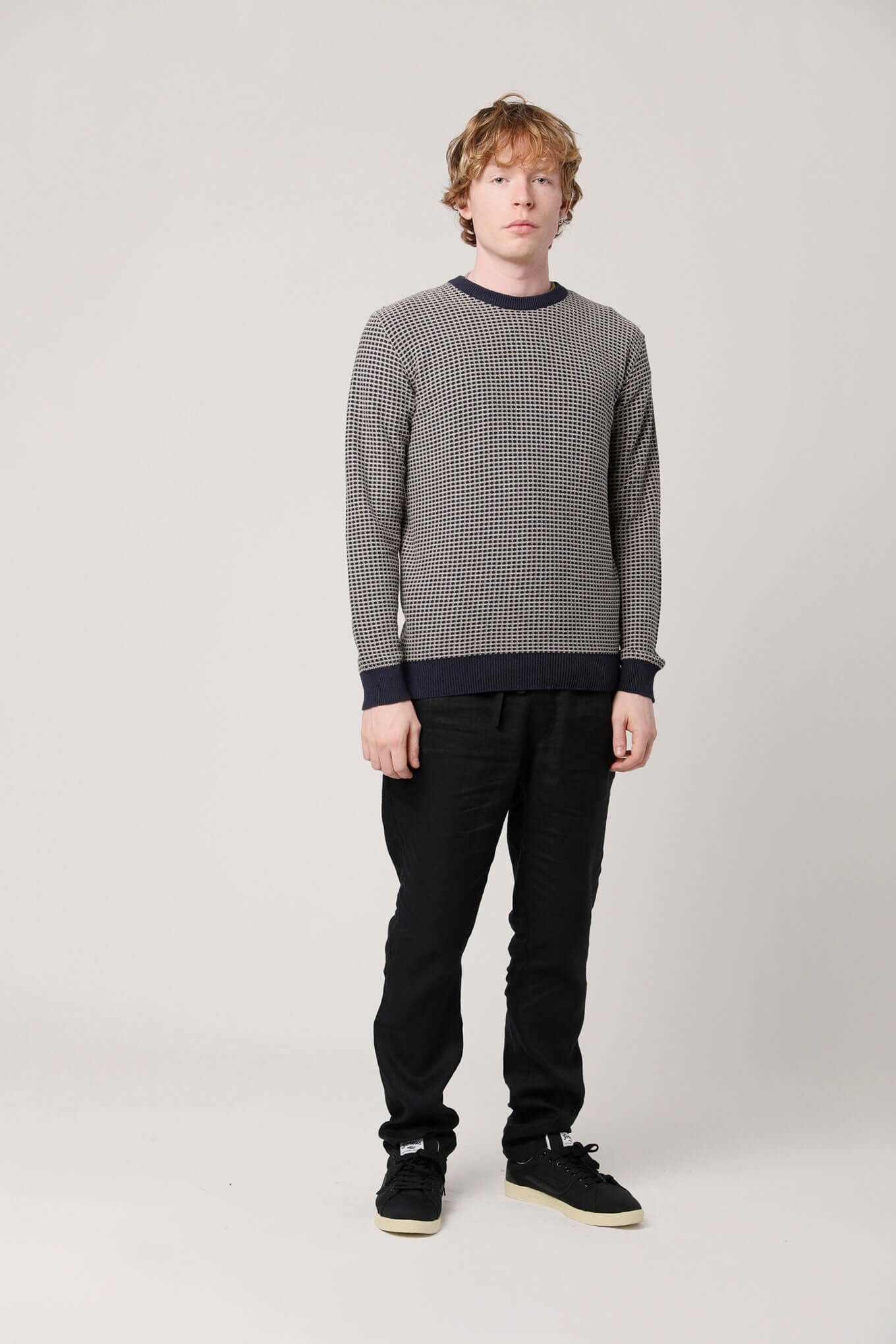 HASAN  - GOTS Organic Cotton Jumper Navy