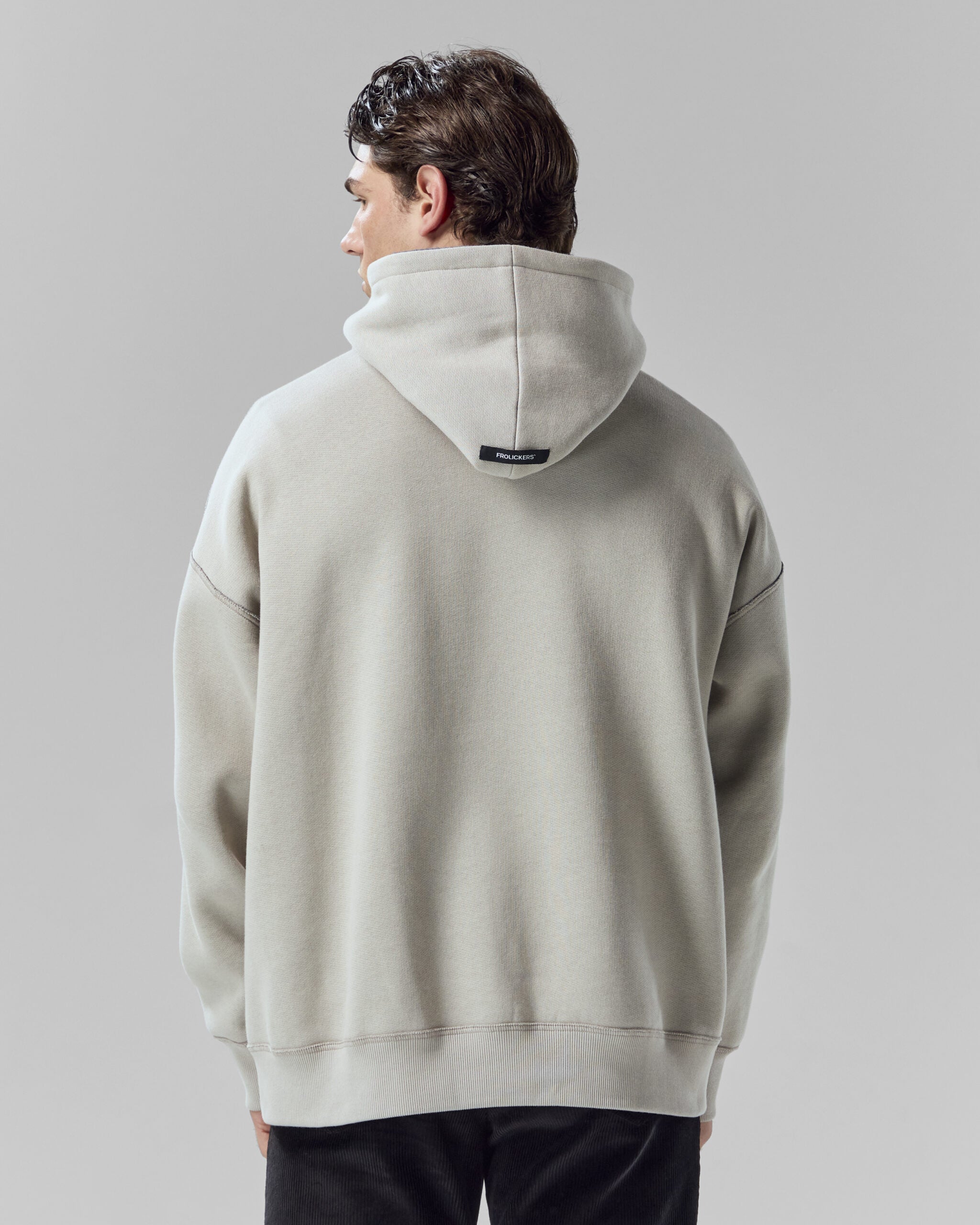 Reversible Hoodie | Pebble / Charcoal