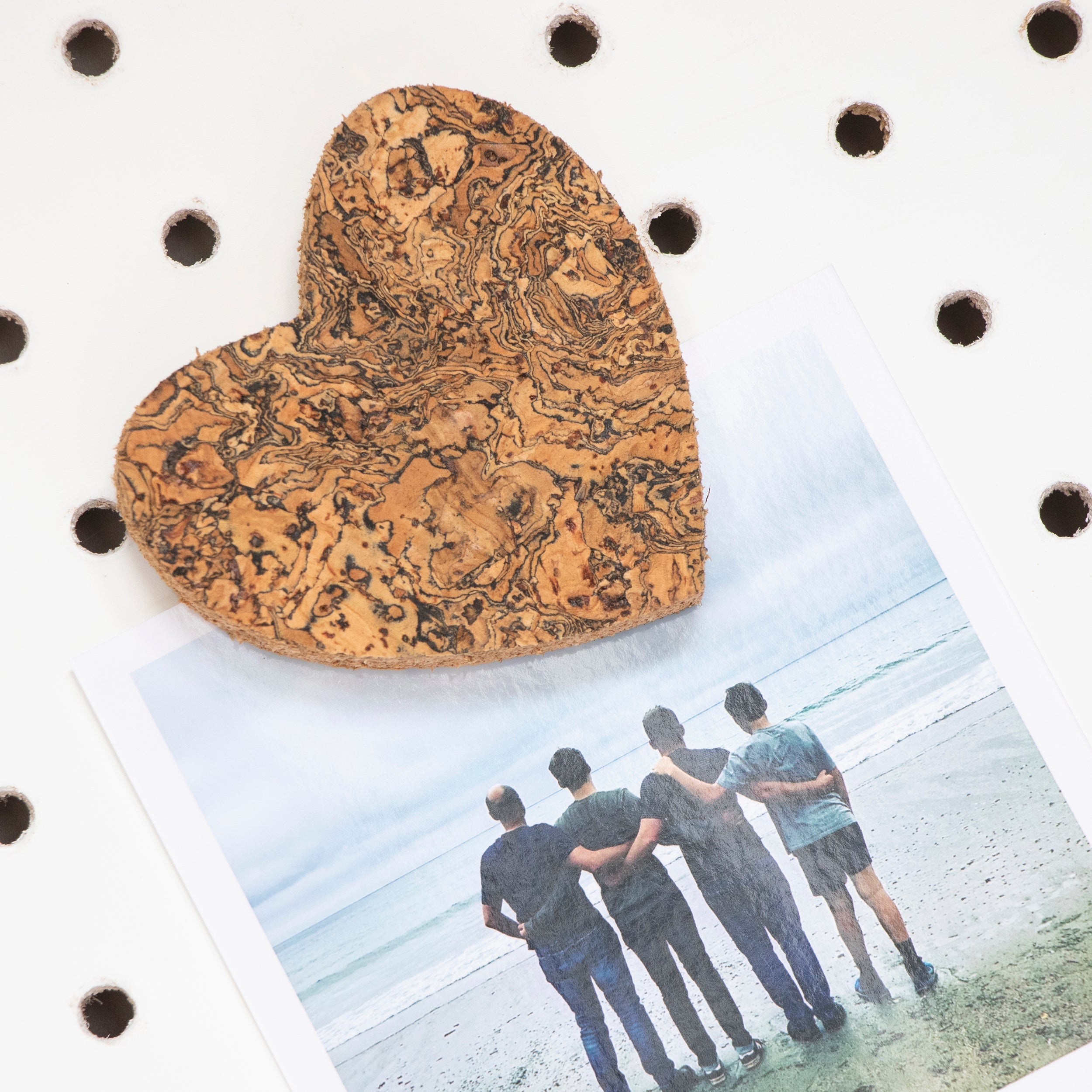 Natural Cork Magnet | Heart
