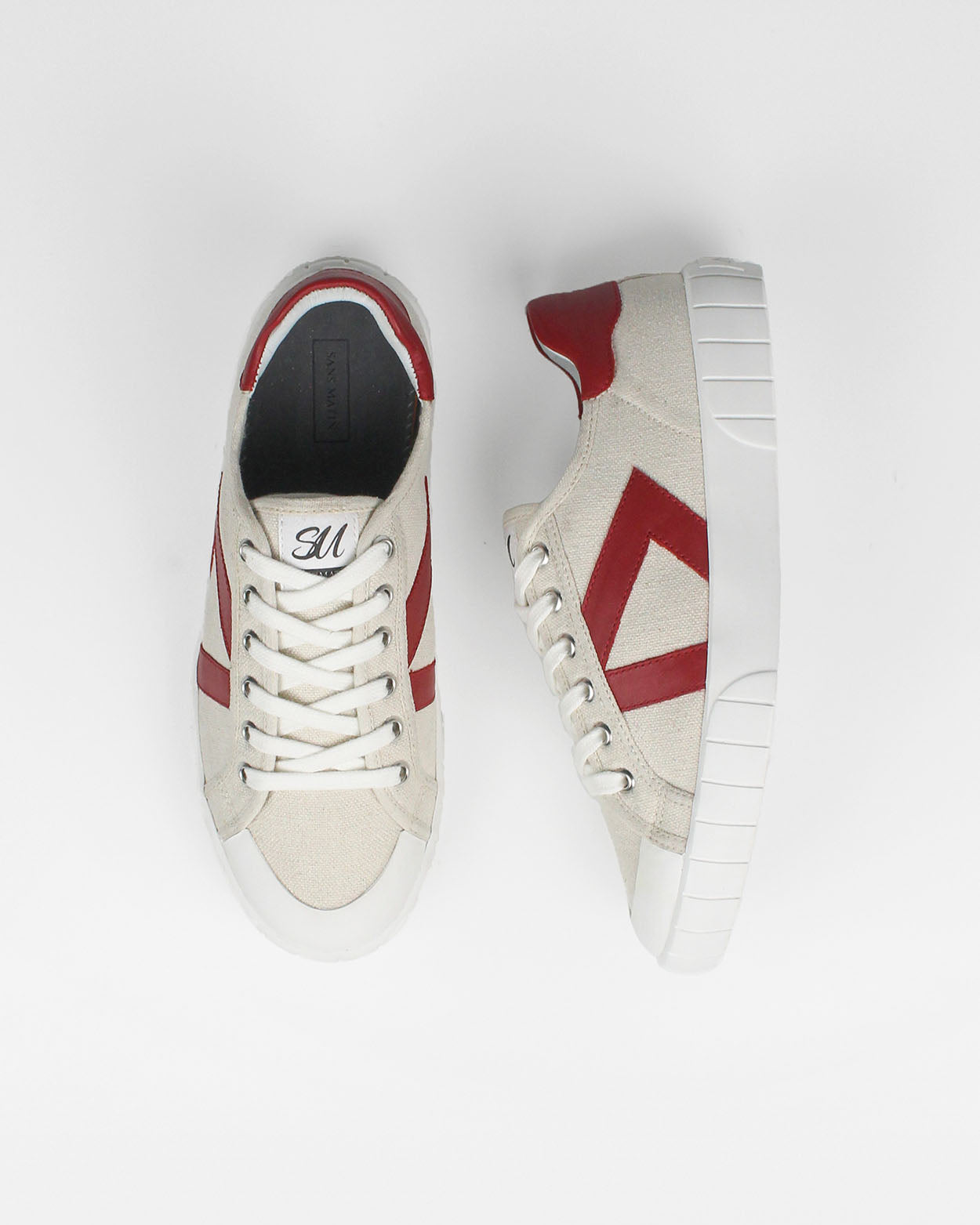 The Helios Beige/Red