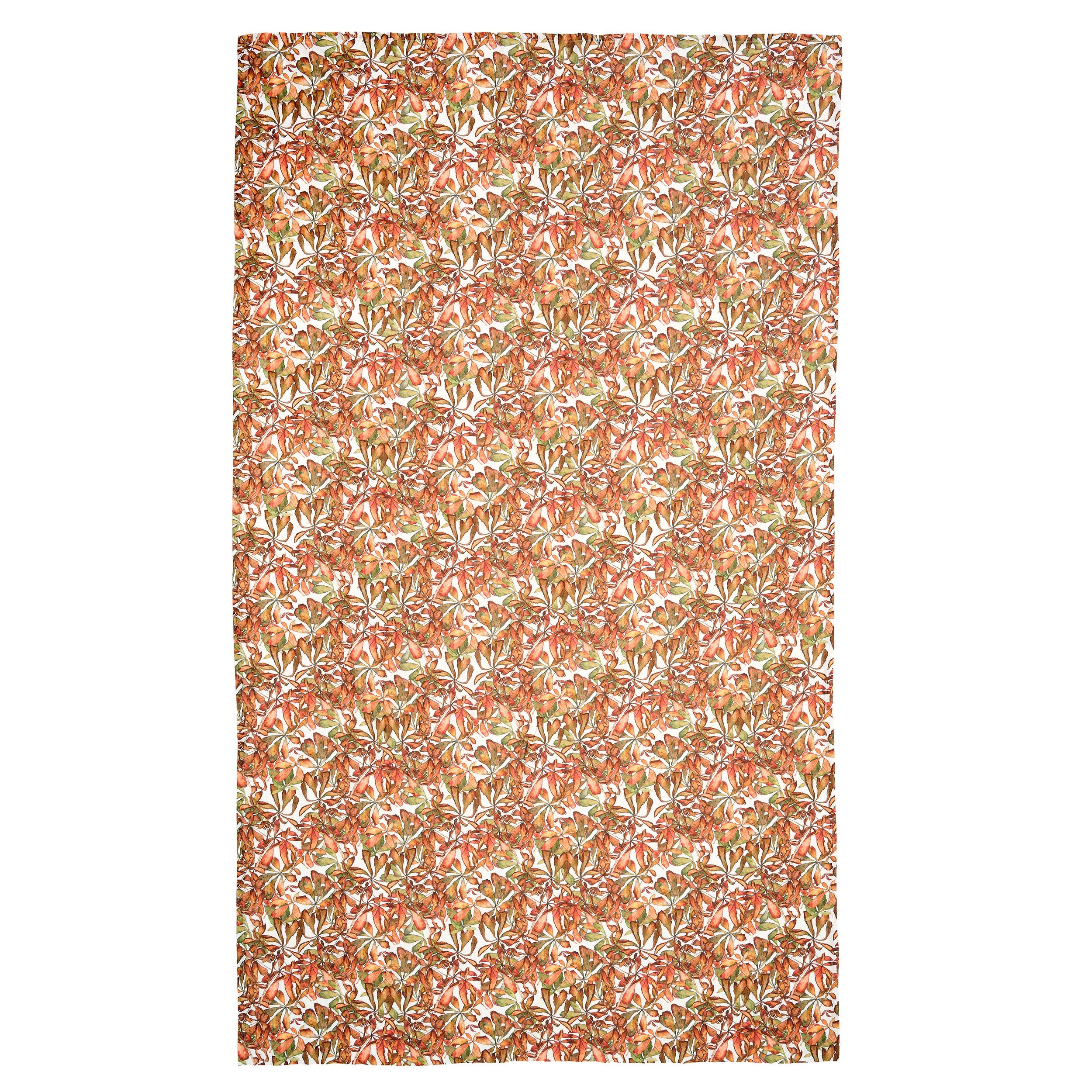 Autumn Leaves Horse Chestnut Linen Table Cloth