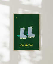 Ice Skates Art Print