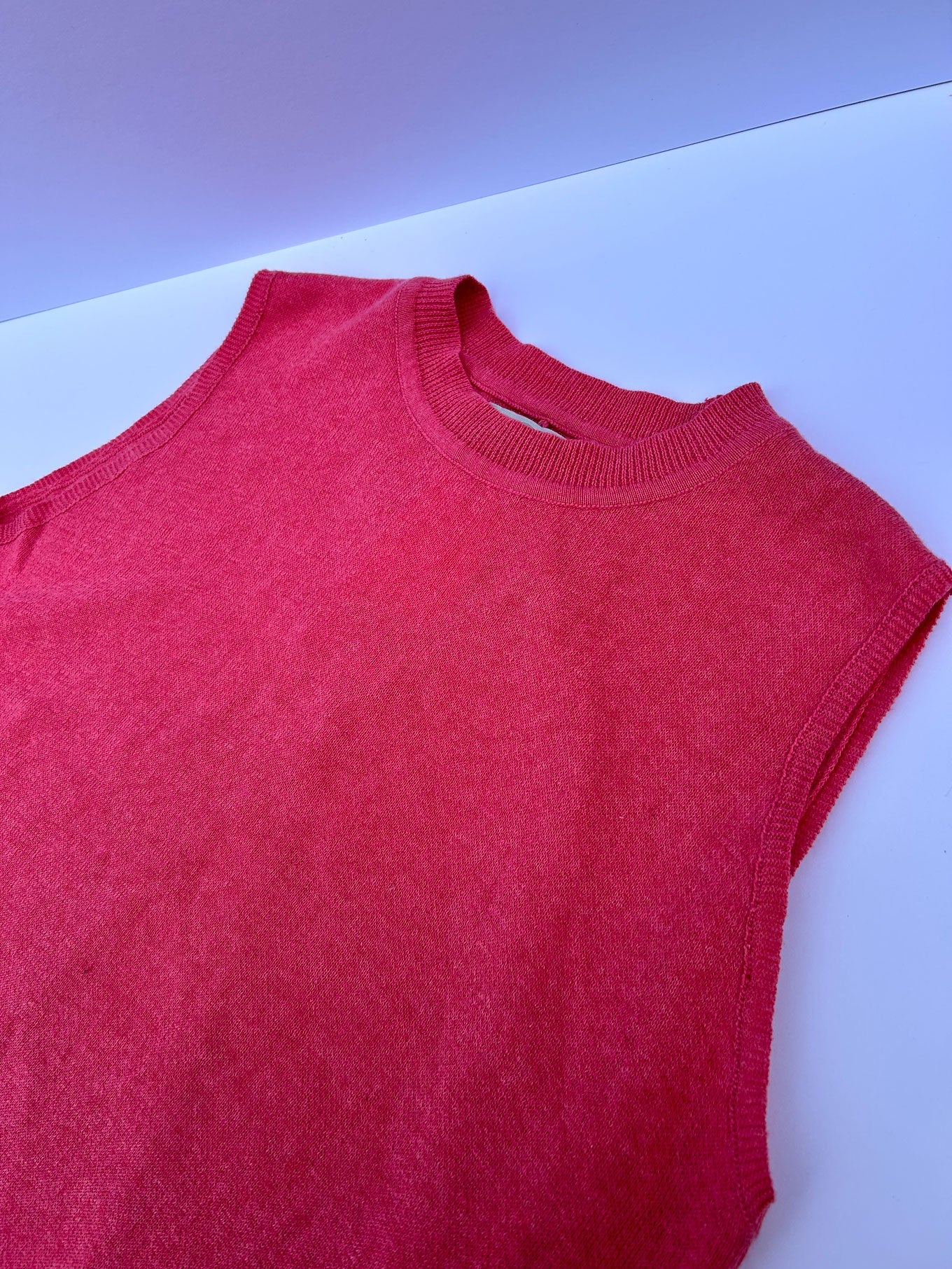 MILA - Organic Cotton Vest Pink