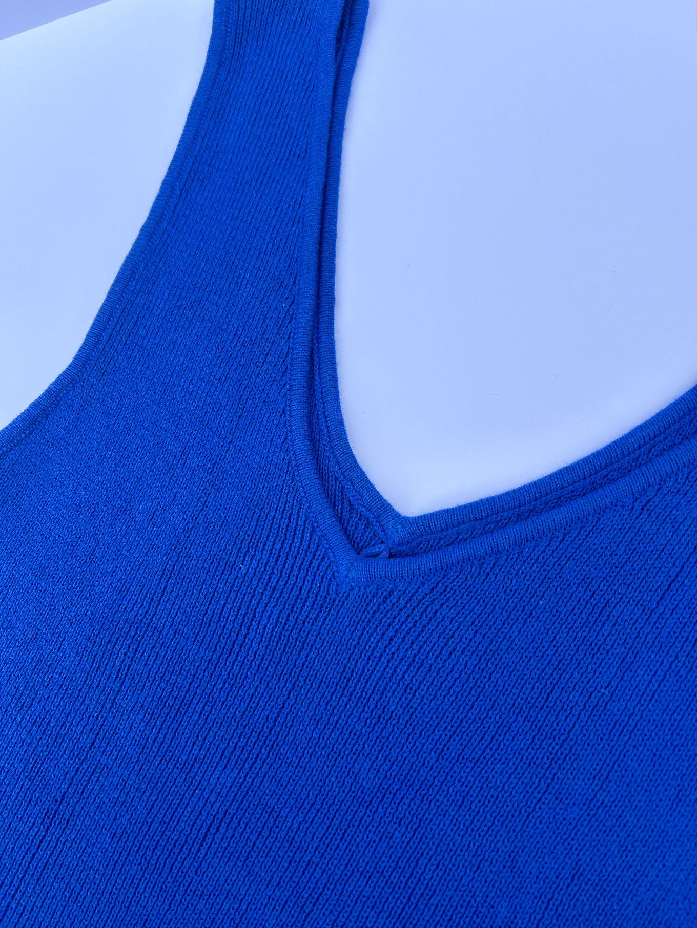 YANA - Organic Cotton Vest Blue Sapphire