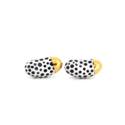 Polka Dot Jelly Beans Earrings With Gold