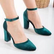 Gisele - Emerald Green Wedding High Heels