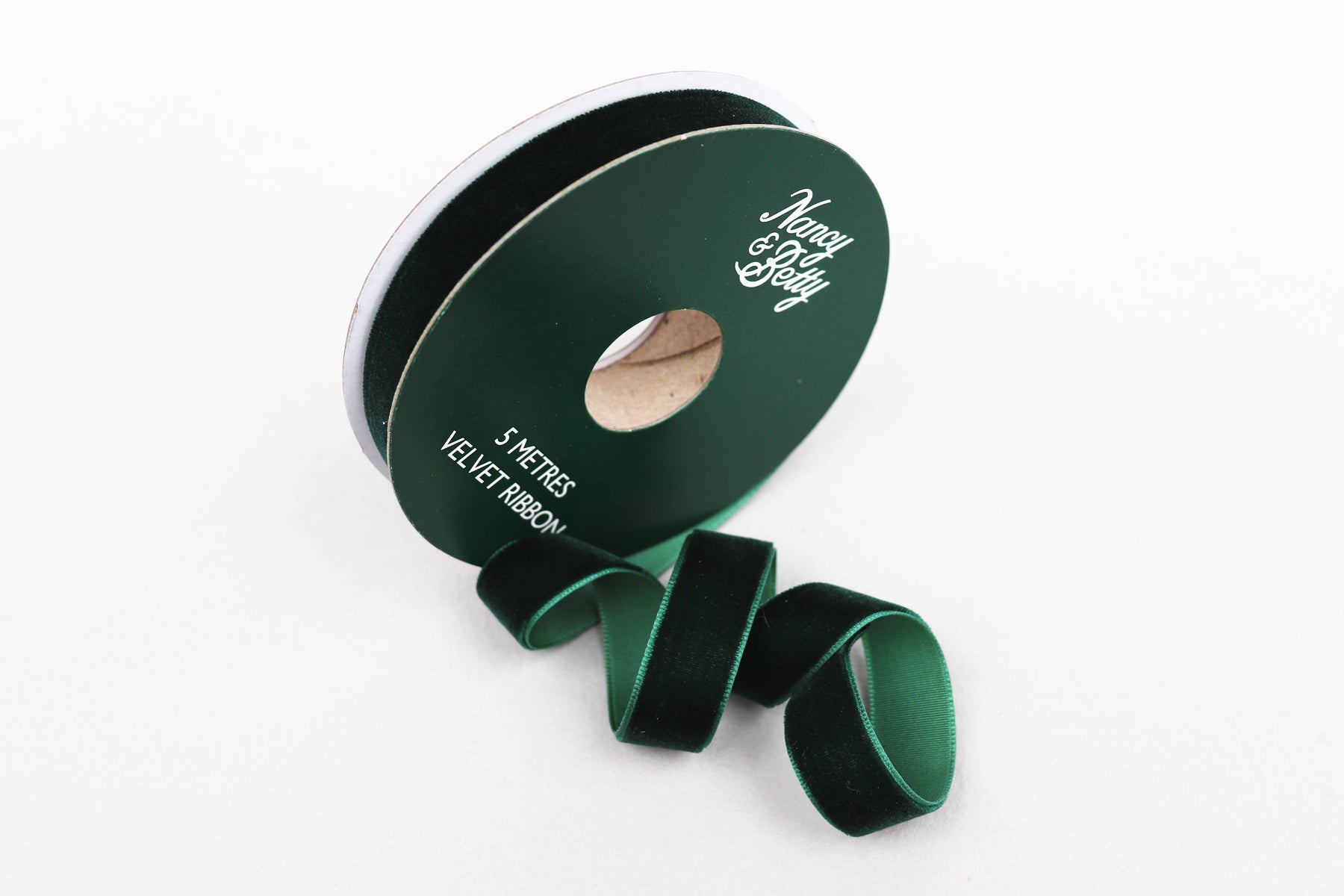 VELVET RIBBON - FOREST GREEN - 5m