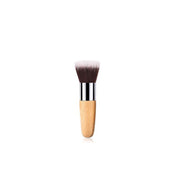 Vegan Mini 3 Piece Blush & Foundation Makeup Brush- Bamboo and Silver