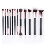 Vegan Makeup Brush Set- Sophistication. Sustainable Wood and Rose Gold