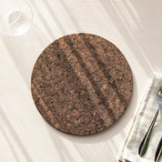 Smoked Cork Placemats | Round Set of 4