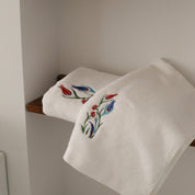 Tulip Embroidery Face Towel