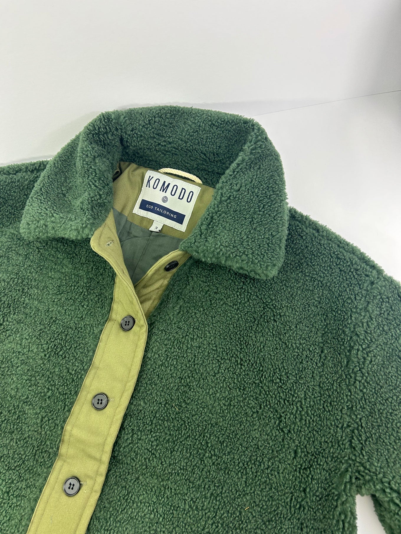 LEXI - Recycled PET Fleece Coat Ivy Green