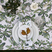 Oak Leaf Linen Table Cloth