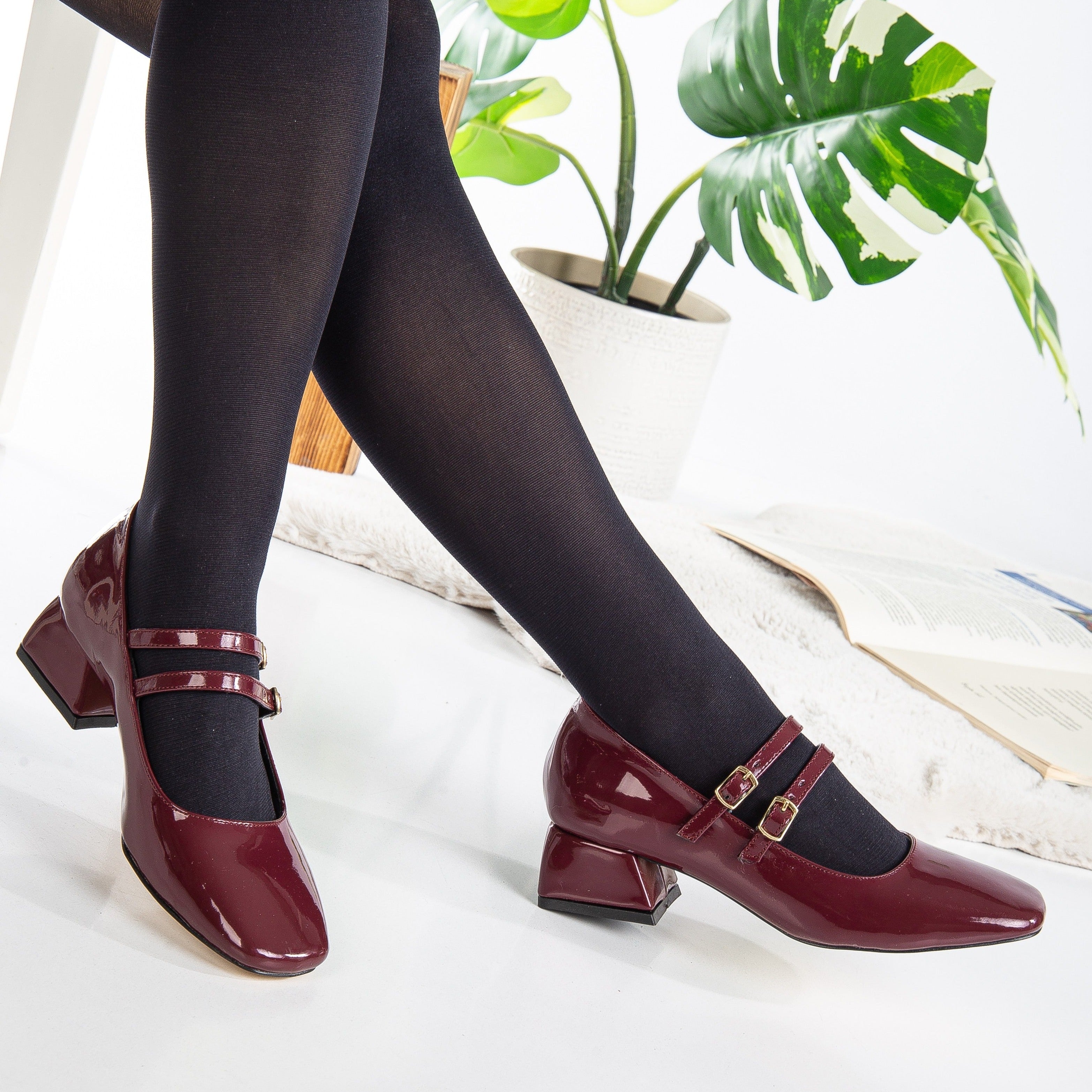 Lizbeth - Red Cherry Mary Jane Shoes
