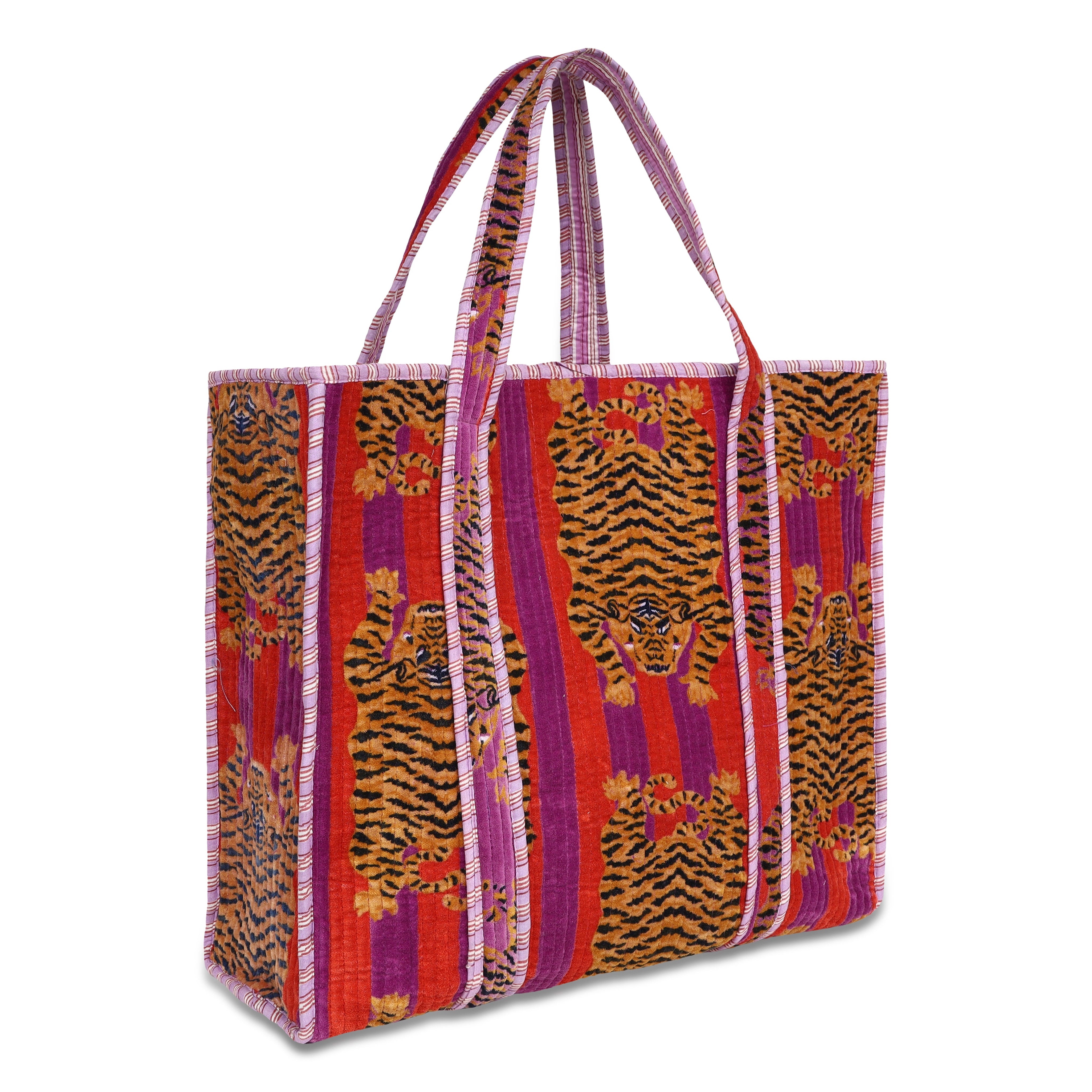 The Ultimate Velvet Tibetan Tiger Tote