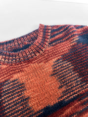 TEMURA Handknit Wool Jumper - Terracotta