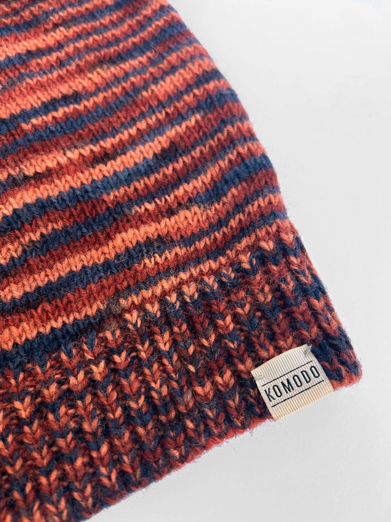 TEMURA Handknit Wool Jumper - Terracotta