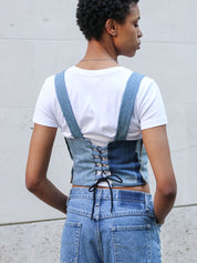 Upcycled Denim Deconstructed Corset