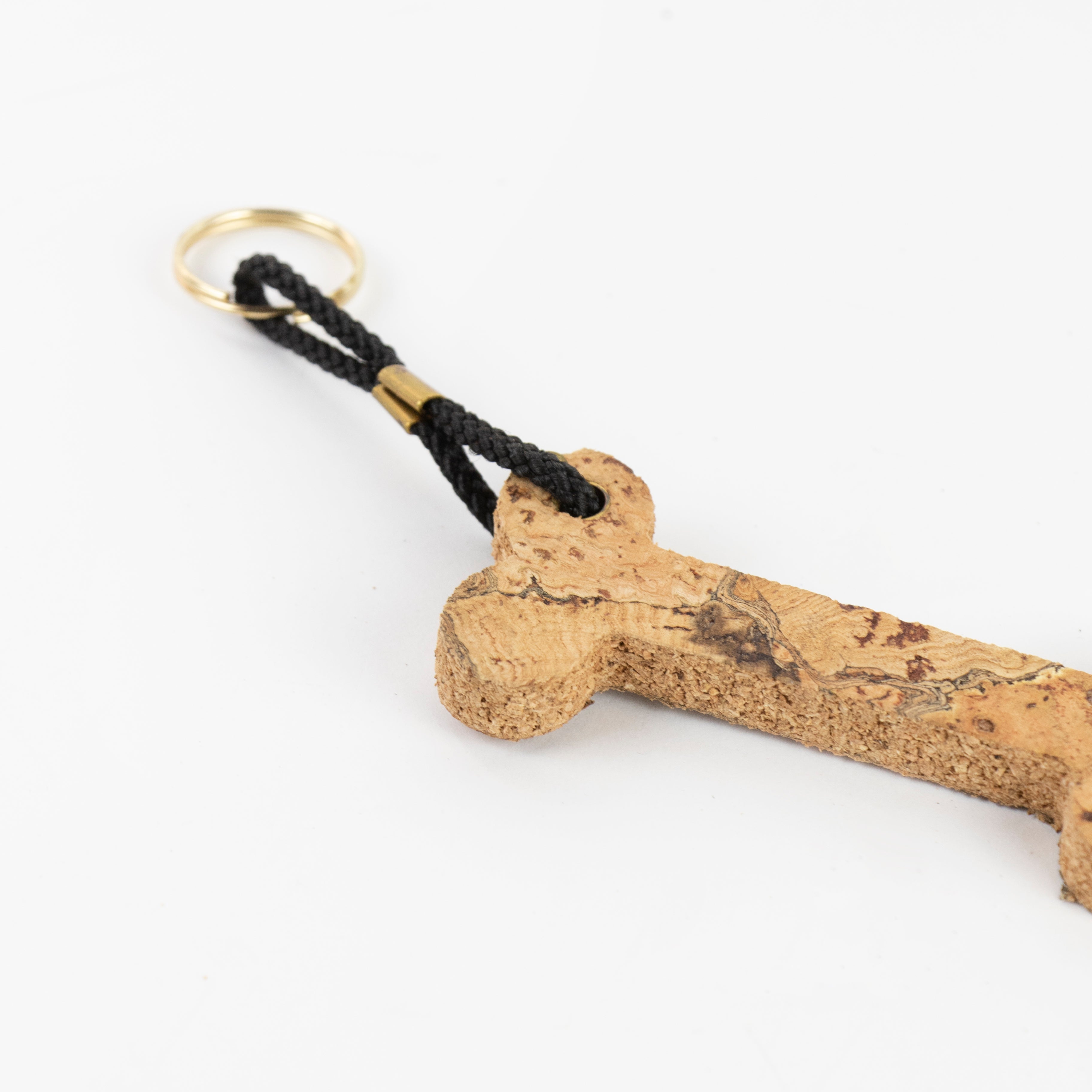 Cork Keyring | Bone