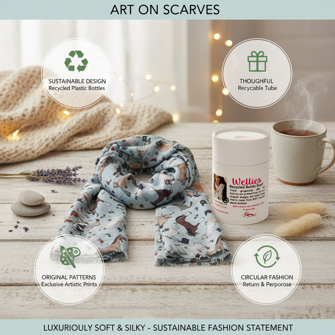 Recycled Bottle Scarf - Wellies