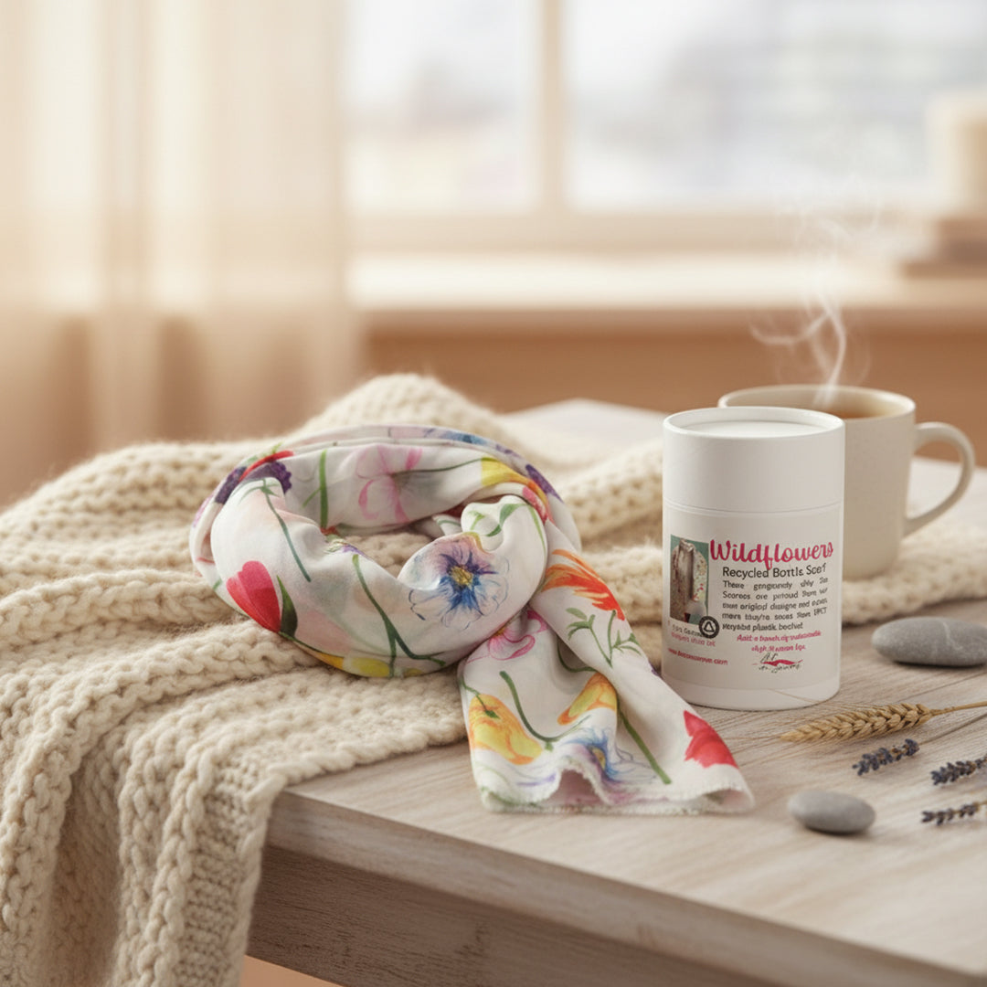 Recycled Bottle Scarf - Wildflowers